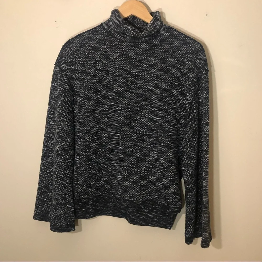 FREE PEOPLE Sunny Days Relaxed Turtleneck Knit Pullover Top XS